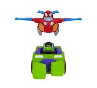 Spidey und Seine Super-Friends SNF0323 - Team Up veicolo, combinazione di Hulk Veicolo & Spidey Jet