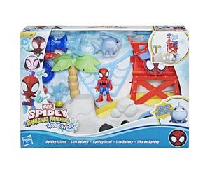 Spidey water web playset isola dei pirati