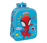 SPIDEY - Zaino per asilo 3D, facile da pulire, ideale per bambini di diverse età, comodo e versatile, qualità e resistenza, 22 x 10 x 27 cm