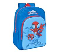 SPIDEY - Zaino scolastico per bambini animato, ideale per bambini e scuola, comodo e versatile, qualità e resistenza, 26 x 11 x 34 cm
