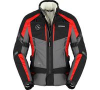 Spidi 4 Season Evo H2Out Giacca tessile da donna, nero/grigio/rosso, Taglia S