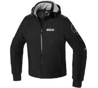 Spidi Armor H2Out Felpa con cappuccio moto, nero, Taglia M