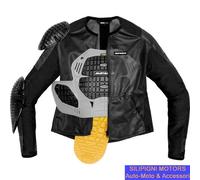 SPIDI BASE- 1 ARMOR T295 Giacca Moto Estiva Traforata Col. 026 Nero
