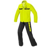 Spidi Sport Rain Kit 2-Piece Moto Rainsuit, nero-giallo, taglia XL per maschi