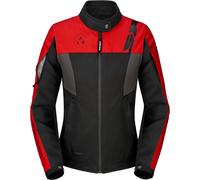 Spidi Corsa H2Out impermeabile Giacca tessile moto da donna, nero/rosso, Taglia M
