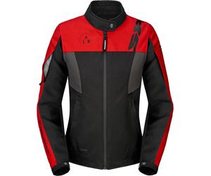 Spidi Corsa H2Out impermeabile Giacca tessile moto da donna, nero-rosso, taglia XL per donne