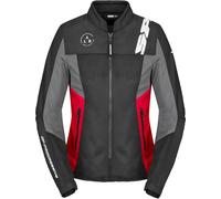 Spidi Corsa Net Windout Giacca tessile moto, nero/rosso, Taglia XS