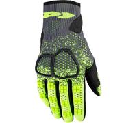 Spidi Cross Knit, guanti L male Grigio/Nero/Giallo Fluo