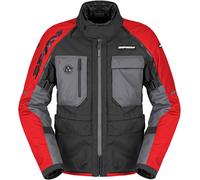 Spidi Crossmaster 2, giacca in tessuto H2Out XL male Nero/Rosso/Grigio