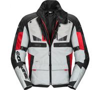 Spidi Crossmaster Giacca tessile moto, bianco-rosso, taglia M per maschi