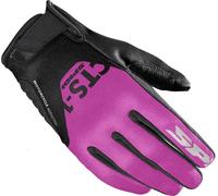 Spidi CTS-1 Guanti da moto da donna, nero-rosa, taglia M per donne