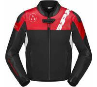 Spidi DP-Progressive Hybrid, giacca in pelle e tessuto 52 male Nero/Rosso/Bianco/Grigio