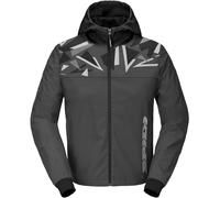 Spidi Evo Sport Felpa con cappuccio da moto, nero/grigio, Taglia XL