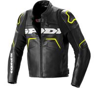 Spidi Evorider 2 Giacca in pelle motociclistica, nero-giallo, taglia 50 per maschi