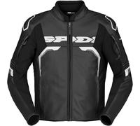 Spidi Evorider 3 Giacca di pelle da moto, Bianco/nero, Taglia 52