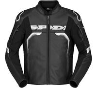 Spidi Evorider 3 Giacca di pelle da moto, Bianco/nero, Taglia 54
