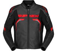 Spidi Evorider 3 Giacca di pelle da moto, rosso, Taglia 56