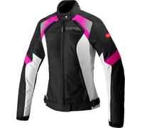 Spidi Flash Evo, giacca tessile donne XXL female Nero/Fucsia