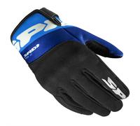 Spidi Flash-KP Guanti Moto Tex, nero/blu, Taglia L