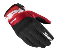 Spidi Flash-KP Guanti Moto Tex, nero/rosso, Taglia 3XL