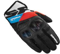 Spidi Flash-R Evo Guanti da moto, rosso/blu, Taglia L