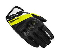 SPIDI, Flash-R Evo, Guanti Moto per Uomo, Protettivi e Resistenti, Guanti Moto Estivi Impermeabili e Antiscivolo, con Touchscreen Capacitivo, Peso Medio 0, 1 kg, Colore Nero e Giallo Fluo, Taglia XL