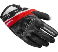 Spidi Flash-R Evo Tex Guanti da moto da donna, rosso, Taglia M