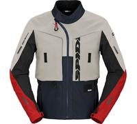 Spidi Frontier, giacca in tessuto 4XL male Grigio Chiaro/Blu Scuro/Rosso/Nero