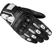 Spidi G-Carbon Guanti da moto da donna, Bianco/nero, Taglia L