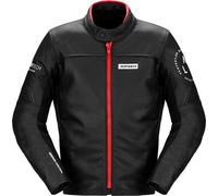 Spidi Genesis, giacca di pelle 60 male Nero/Rosso