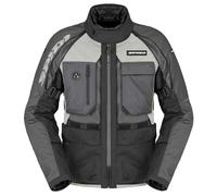 Spidi Crossmaster 2 H2Out impermeabile Giacca tessile moto, Nero/Ghiaccio, Taglia 4XL