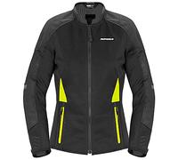 Spidi Super Net Giacca tessile moto da donna, nero-giallo, taglia M per donne