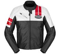 Spidi Roar Giacca in pelle Uomo Nero/Bianco/Rosso Taglia 60