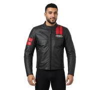 Spidi Roar Giacca in pelle da moto, rosso, Taglia 56