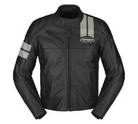 Spidi Roar Giacca in pelle da moto, nero-bianco, taglia 52 per maschi