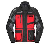 Spidi Hard Track 3, giacca in tessuto H2Out L male Rosso/Nero/Grigio