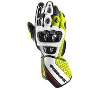 Spidi Carbo Track Evo, Guanti 3XL male Bianco/Giallo Fluo
