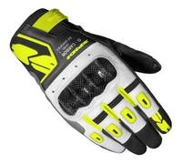 Spidi G-Carbon Guanti da moto da donna, nero-bianco-giallo, taglia XS per donne