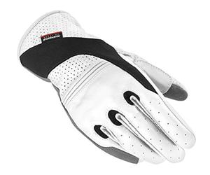 Spidi - Guanti in Pelle Estivo da Moto, Nero/Bianco, M