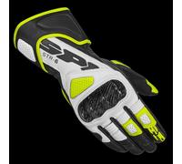 SPIDI - GUANTI MOTO IN PELLE STR-6 NERO/BIANCO/GIALLO FLUO
