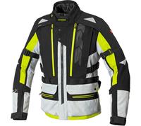 Spidi H2Out Allroad Giacca tessile motociclistica, nero/grigio/giallo, Taglia M