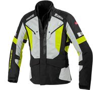 Spidi H2Out Outlander Giacca tessile motociclistica, nero/grigio/giallo, Taglia XL