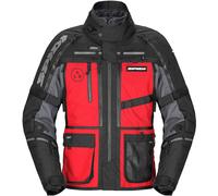 Spidi Hard Track 3 H2Out impermeabile Giacca tessile moto, rosso, Taglia XL