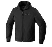 SPIDI, Hoodie Armor EVO, Giacca Moto da Uomo con Zone in Reflex per Sicurezza Notturna, Protegge dal Vento, con Protezioni Rimovibili