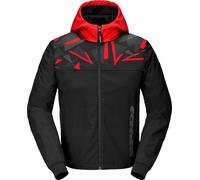 Spidi Hoodie Evo Sport, giacca in tessuto S male Nero/Rosso/Grigio
