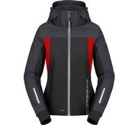 Spidi H2Out II impermeabile Felpa con cappuccio da moto da donna, nero-rosso, taglia M per donne