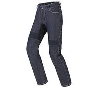 Spidi Jeans da moto Furious Pro Uomo – Slim Fit, con protezioni alle ginocchia, Nero/Blu Taglia 32
