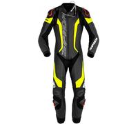 Spidi Laser Pro Tuta in moto forata a un pezzo, nero/giallo, Taglia 56