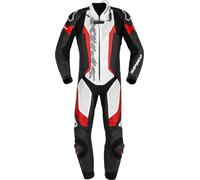 Spidi Fashion Tuta moto Laser Pro, pelle perforata monopezzo, nero-rosso Taglia 48 Uomo