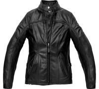 Spidi Mack Giacca donna moto in pelle, nero, taglia 40 per donne